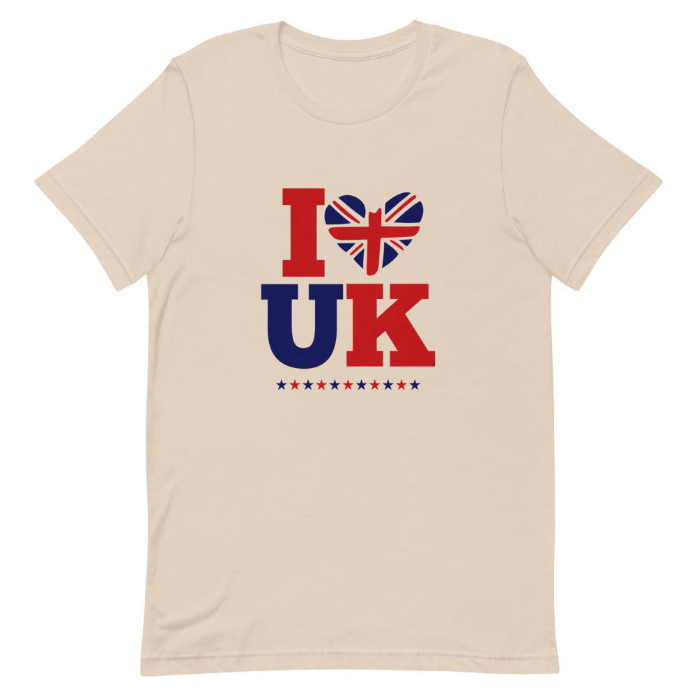 I LOVE UK - Unisex Short-Sleeve T-Shirt