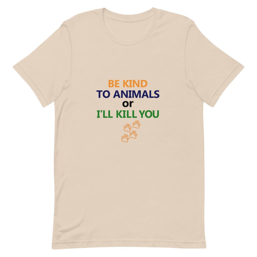 BE KIND TO ANIMALS - Unisex Short-Sleeve T-Shirt