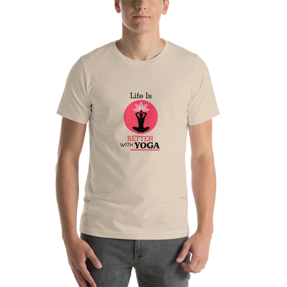 LIFE IS BETTER WITH YOGA - Unisex t-shirt
