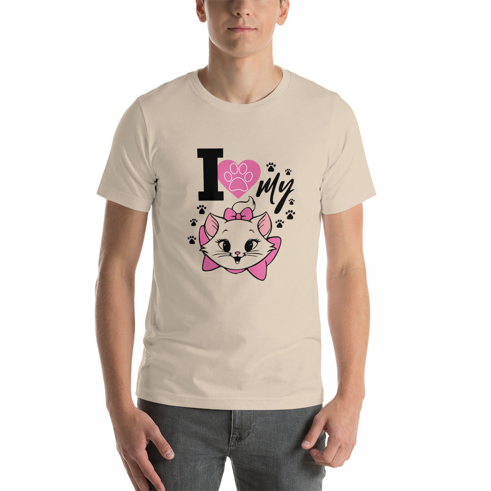 I LOVE MY CAT - Unisex t-shirt