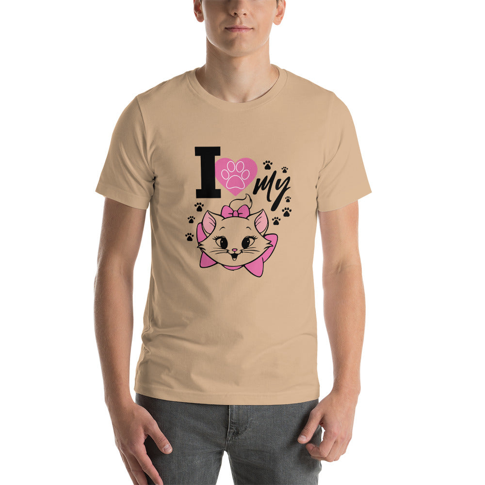 I LOVE MY CAT - Unisex t-shirt