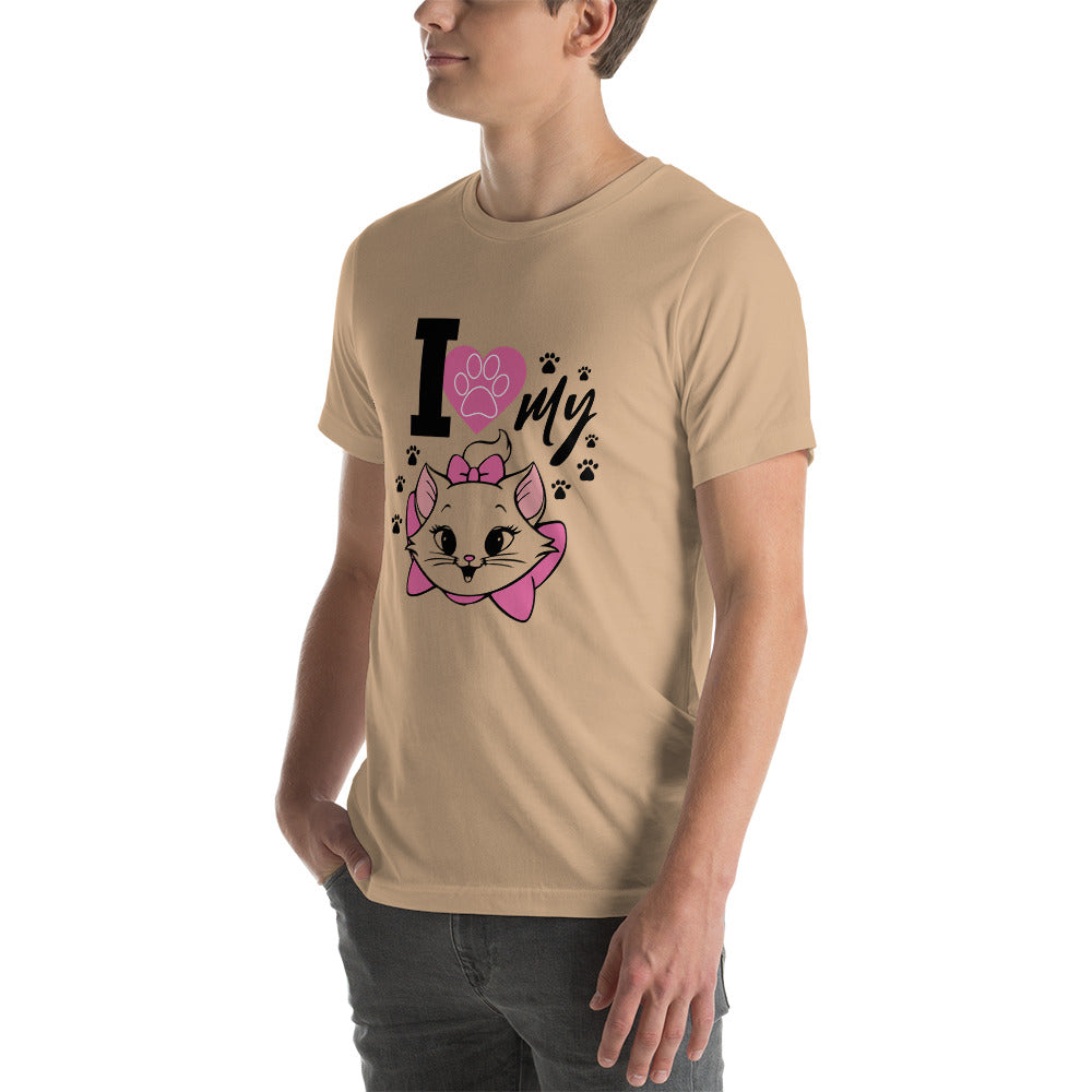 I LOVE MY CAT - Unisex t-shirt