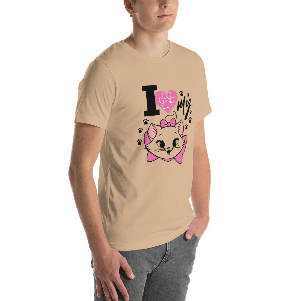 I LOVE MY CAT - Unisex t-shirt