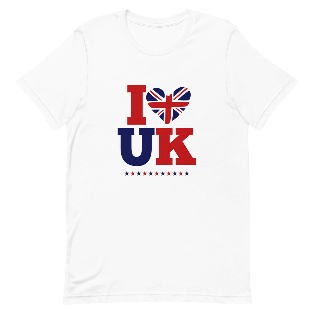 I LOVE UK - Unisex Short-Sleeve T-Shirt