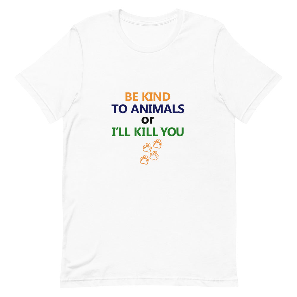 BE KIND TO ANIMALS - Unisex Short-Sleeve T-Shirt