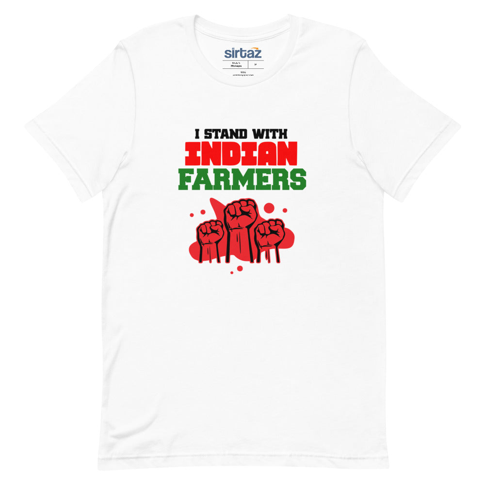 I STAND WITH INDIAN FARMERS - Unisex Short-Sleeve T-Shirt