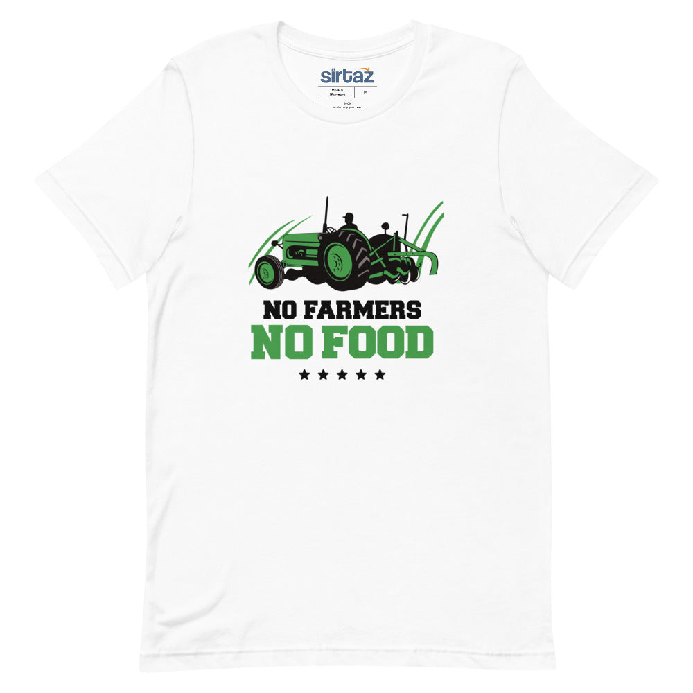 NO FARMERS NO FOOD - Unisex Short-Sleeve T-Shirt