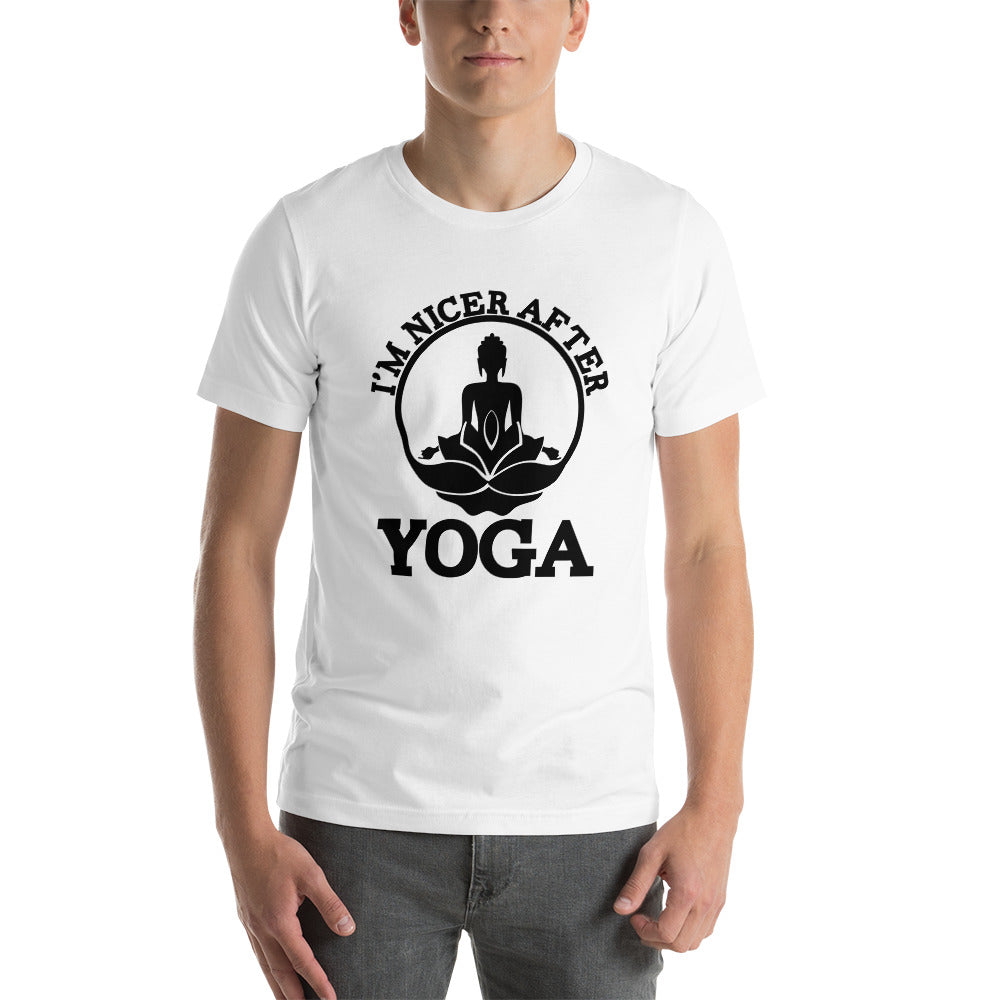 I'M NICER AFTER YOGA - Unisex t-shirt
