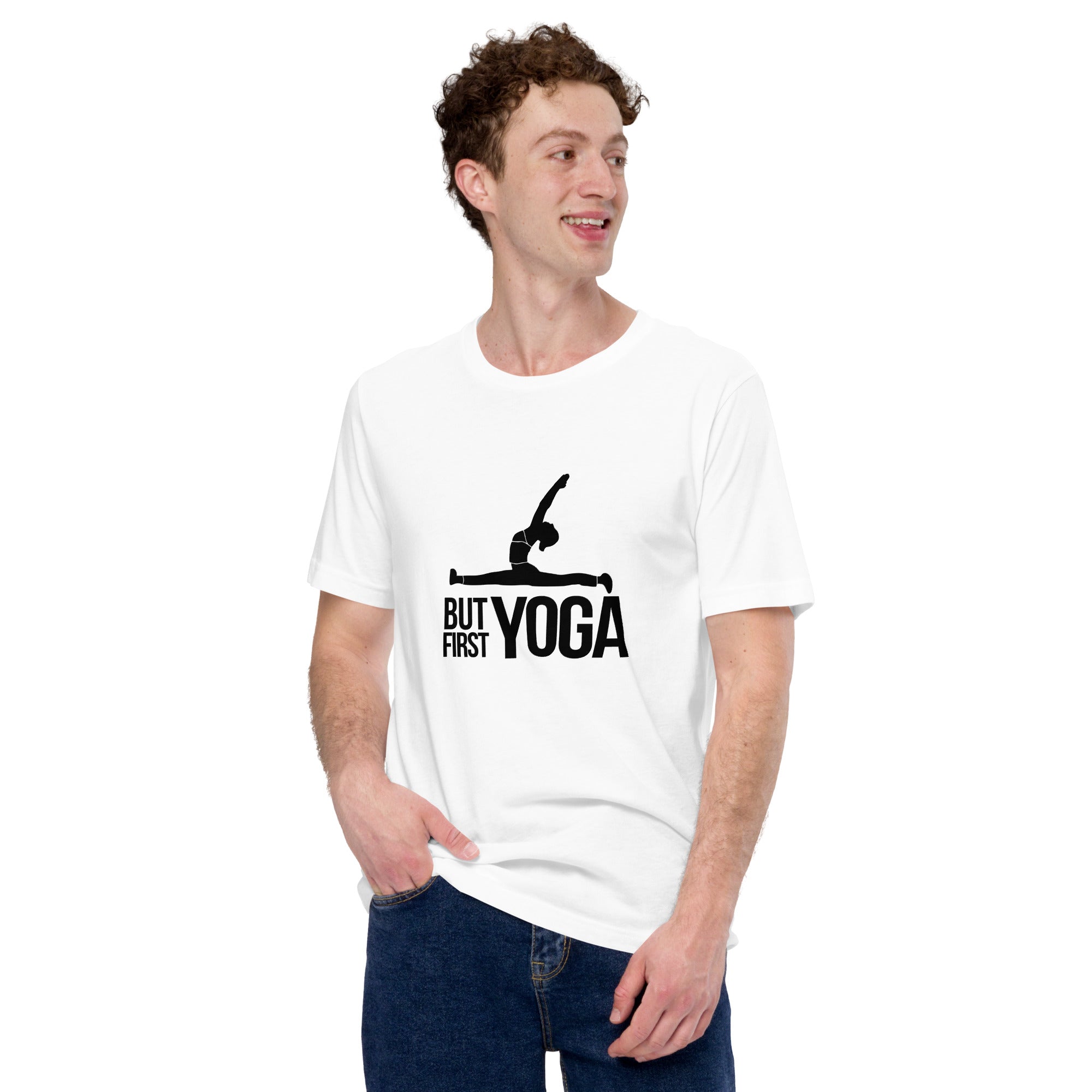 BUT FIRST YOGA - Unisex t-shirt