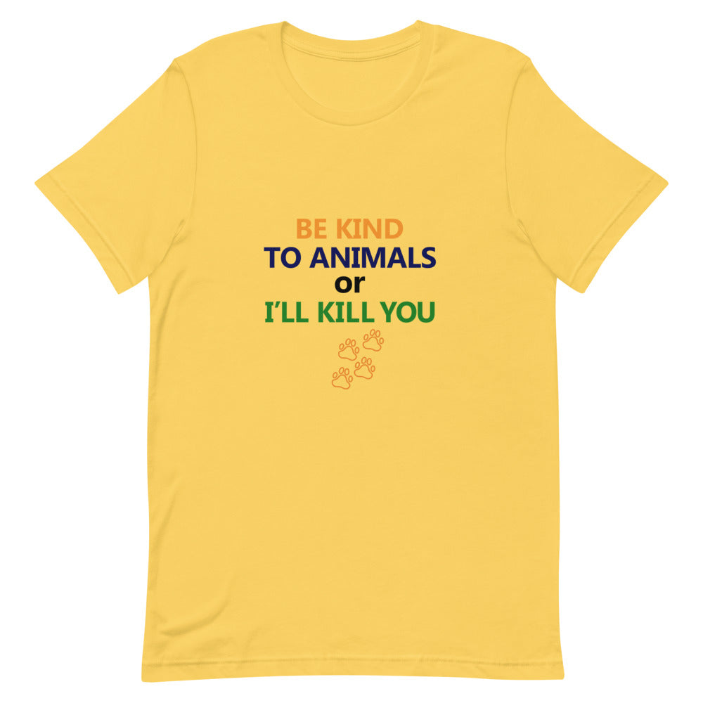 BE KIND TO ANIMALS - Unisex Short-Sleeve T-Shirt