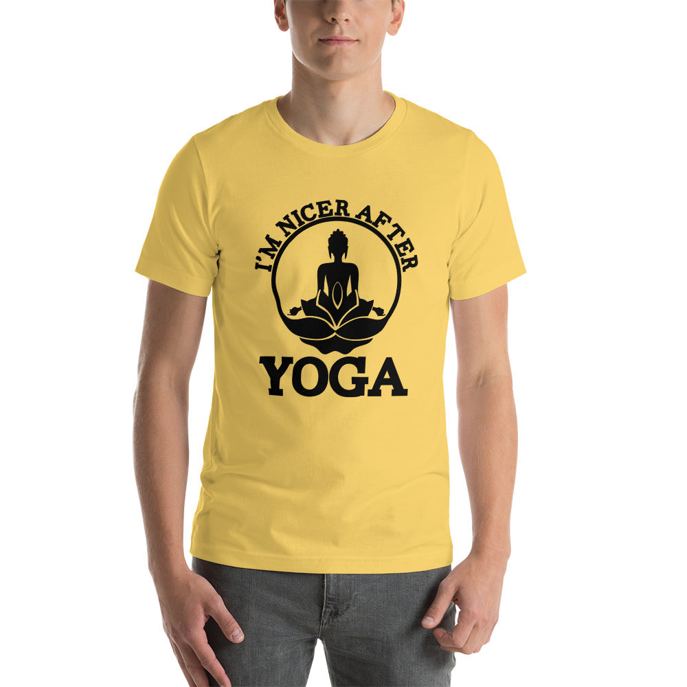 I'M NICER AFTER YOGA - Unisex t-shirt