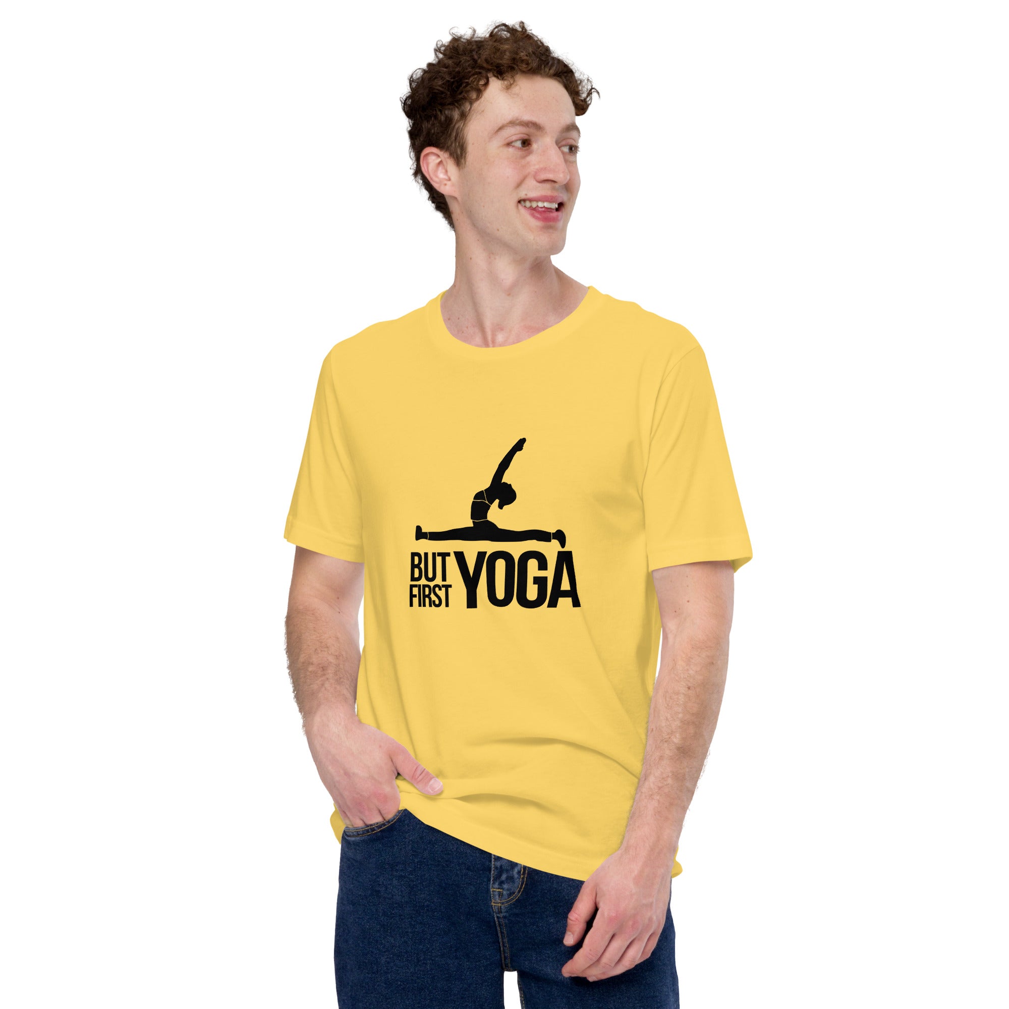BUT FIRST YOGA - Unisex t-shirt