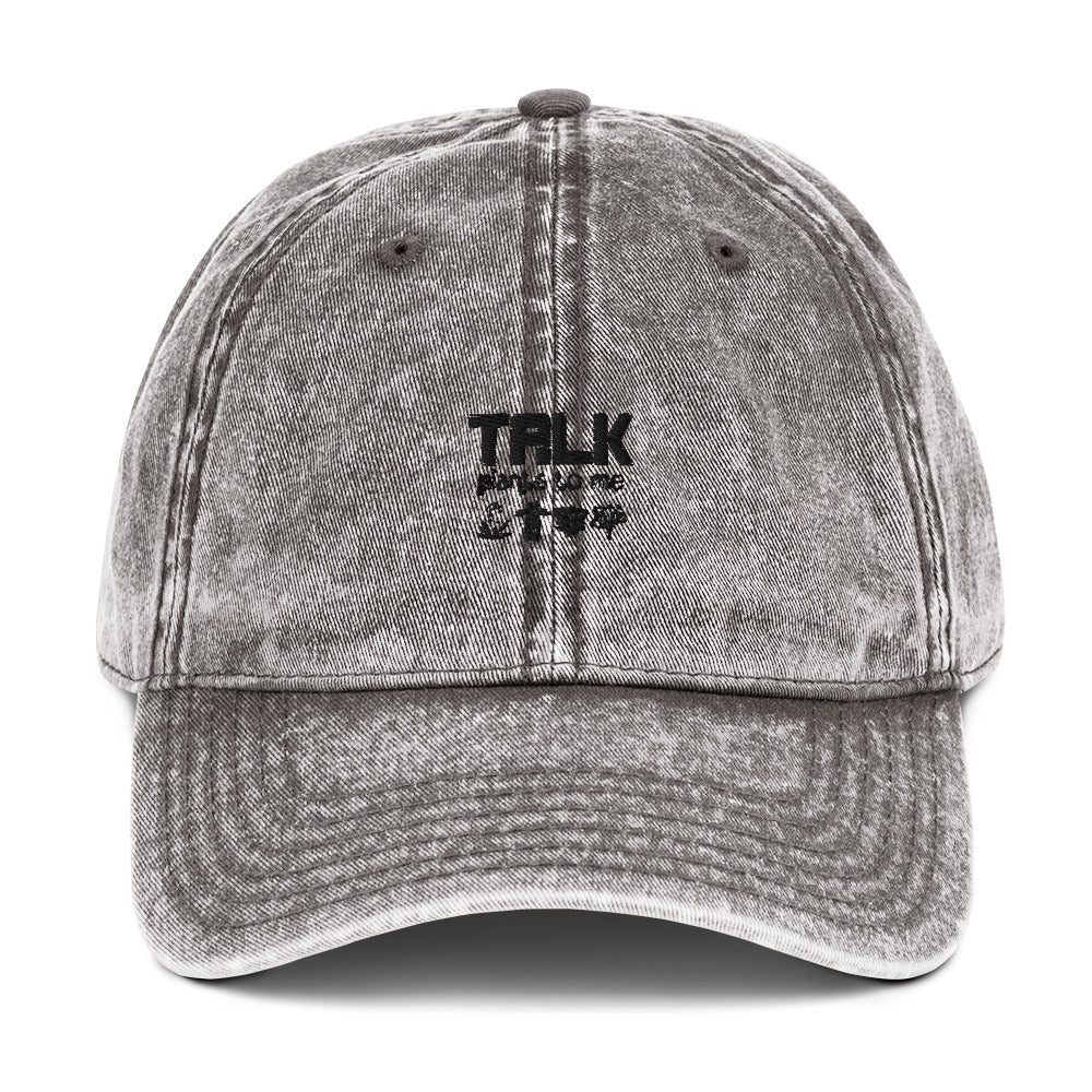 TALK PLANTS TO ME- Vintage cotton Twill Cap
