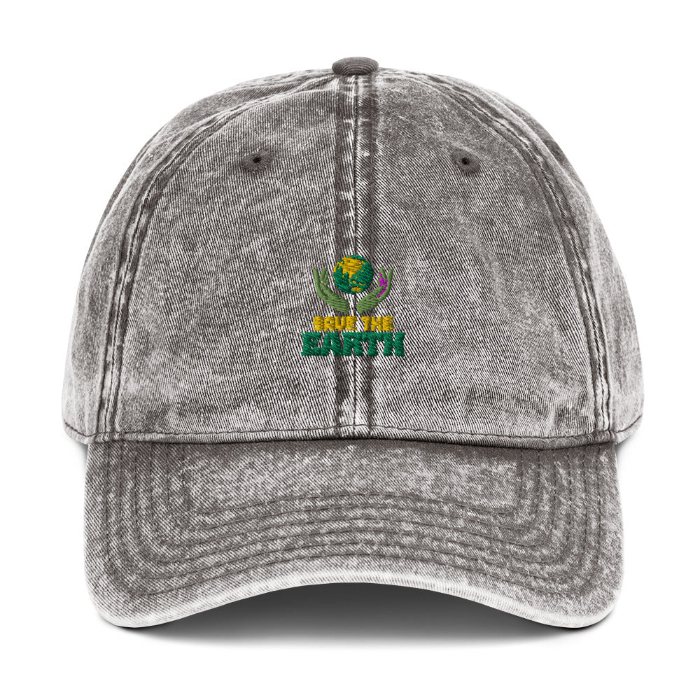 SAVE THE EARTH - Vintage cotton Twill Cap