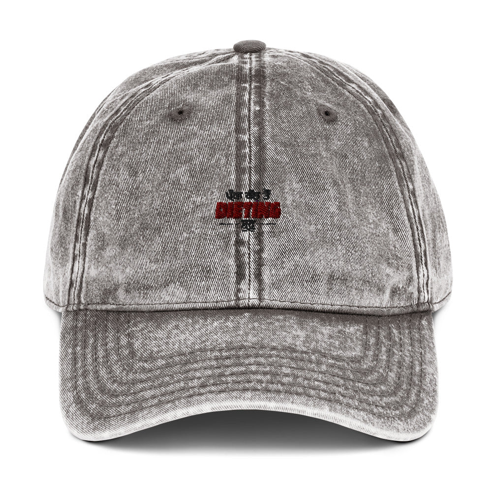 PAKKA KAL TO DIETING SHURU - Vintage Cotton Twill Cap