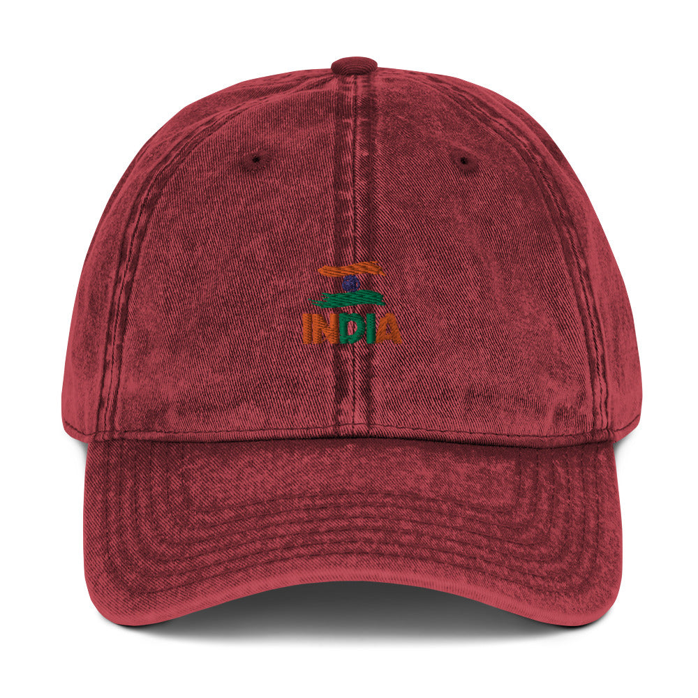 INDIA - Vintage cotton Twill Cap