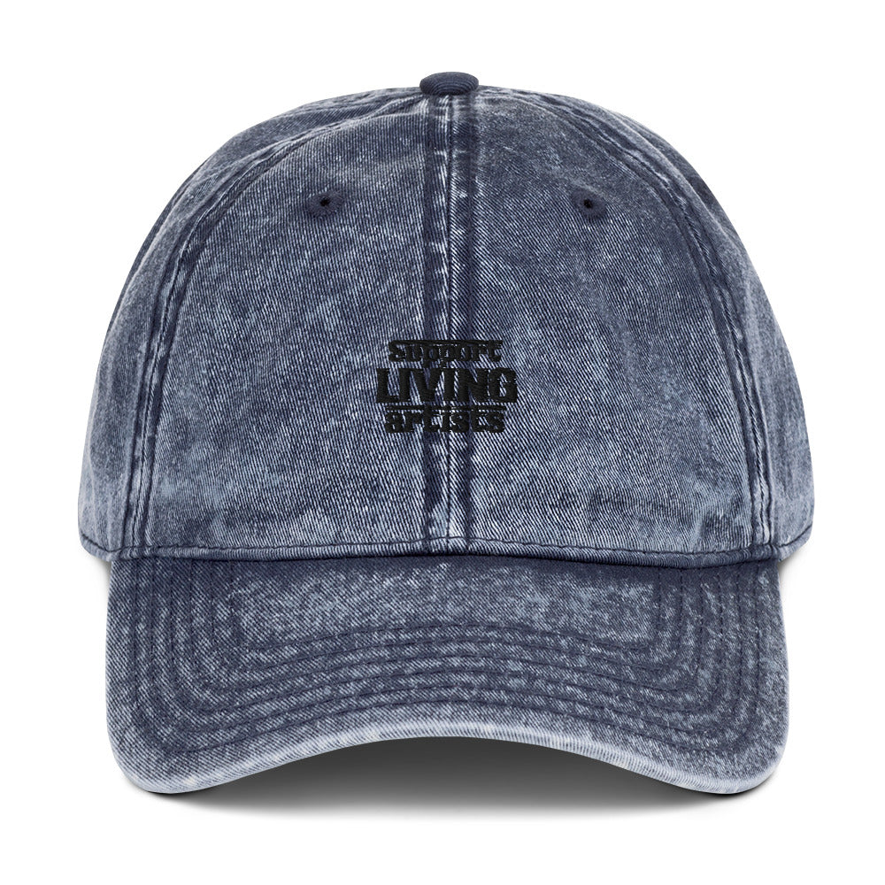 Support living artists- Vintage cotton Twill Cap