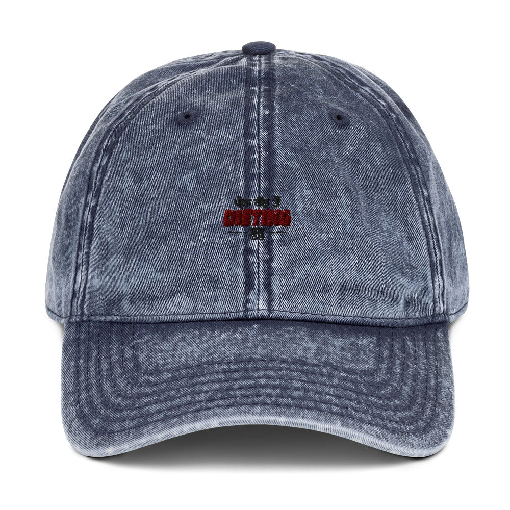 PAKKA KAL TO DIETING SHURU - Vintage Cotton Twill Cap