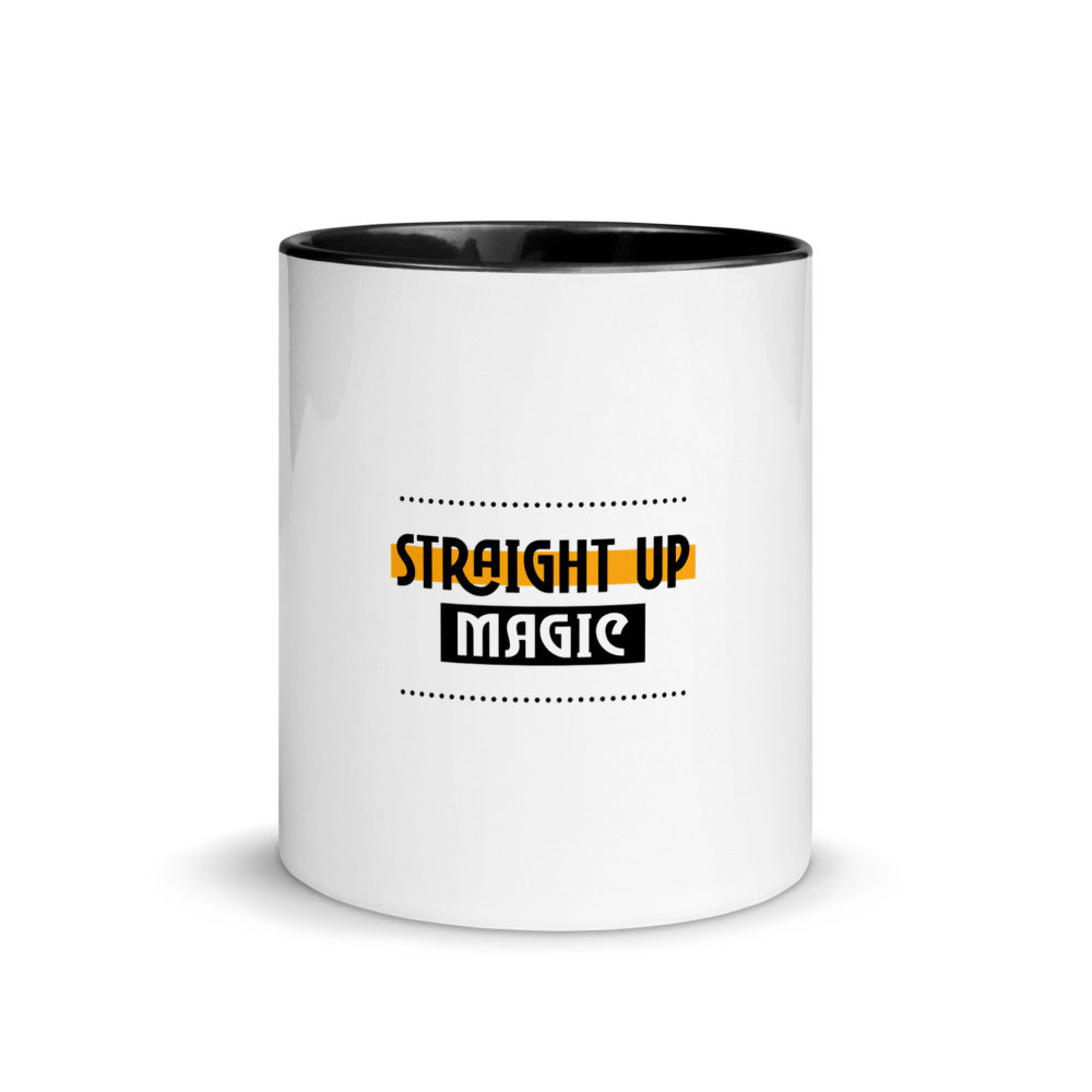 Straight up magic-- Mug with Color Inside