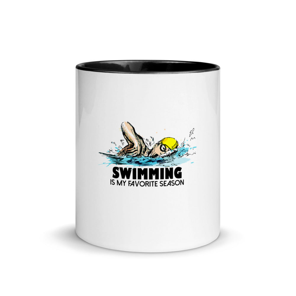 Swimming- Mug with Color Inside
