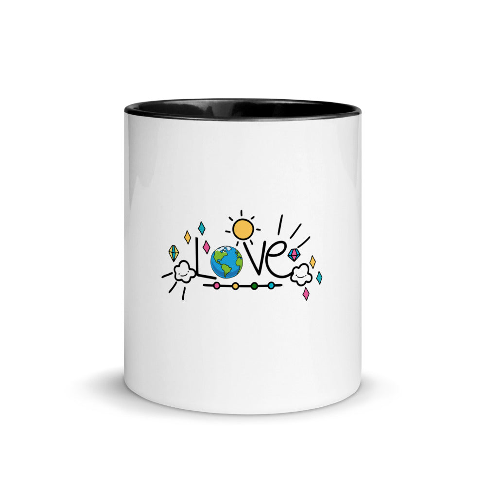 LOVE EARTH - Mug with Color Inside