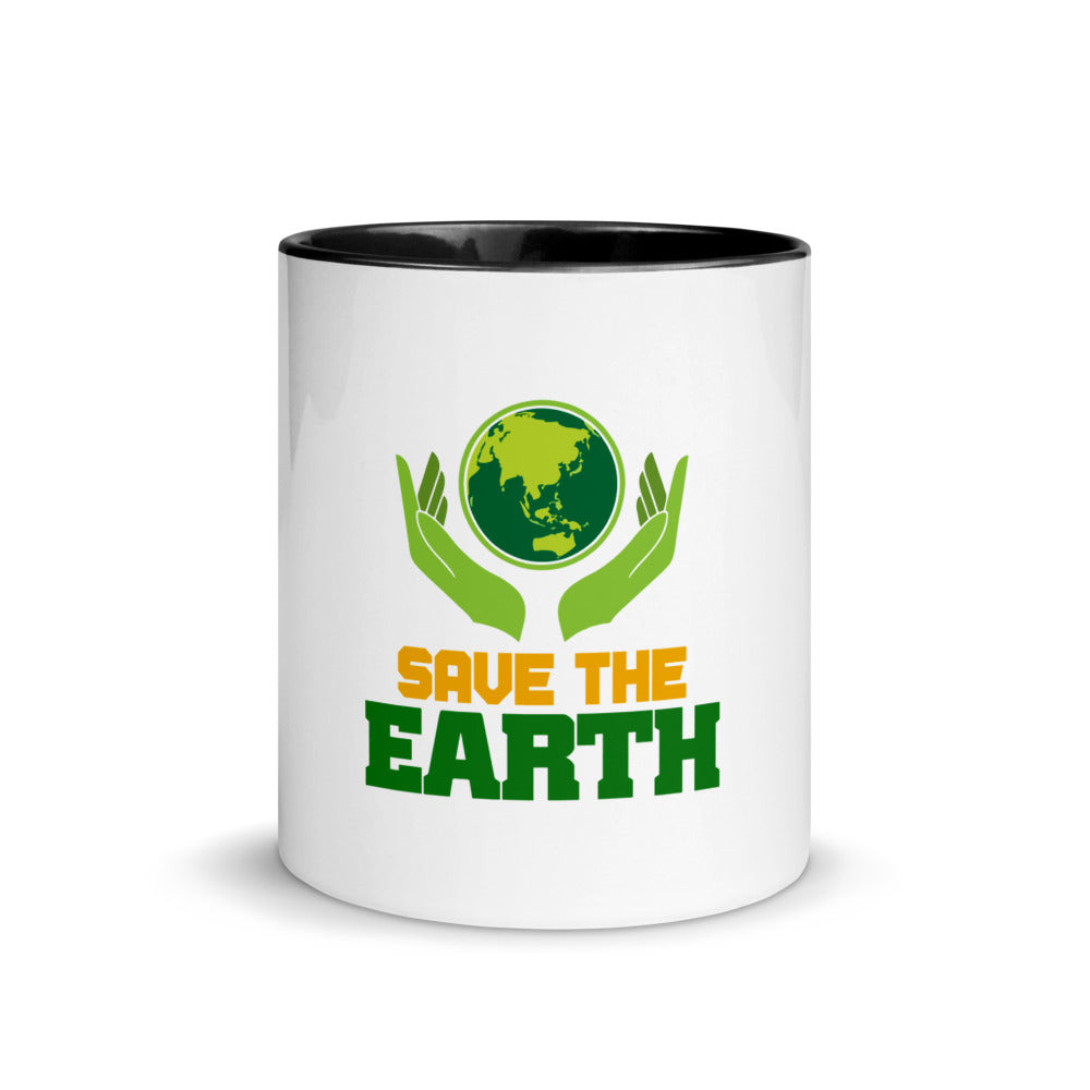 SAVE THE EARTH - Mug with Color Inside