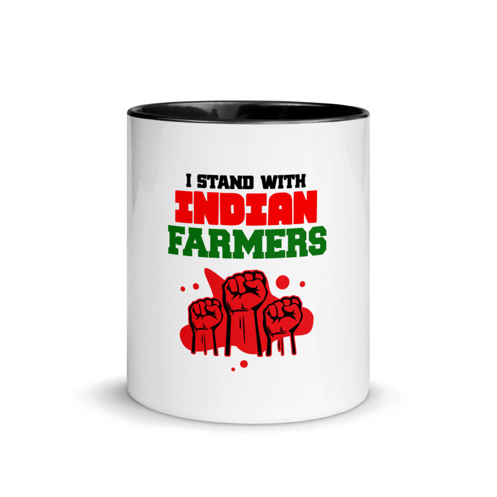 I STAND WITH INDIAN FARMERS - Mug with Color Inside