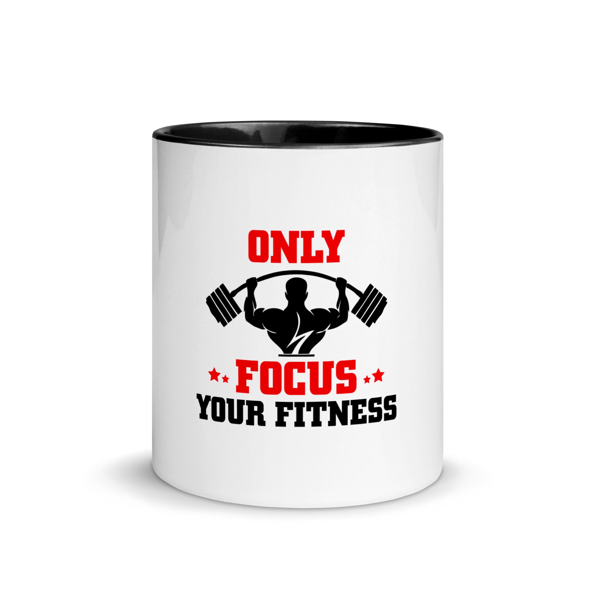 ONLY FOCUS YOUR FITNESS - Mug with Color Inside