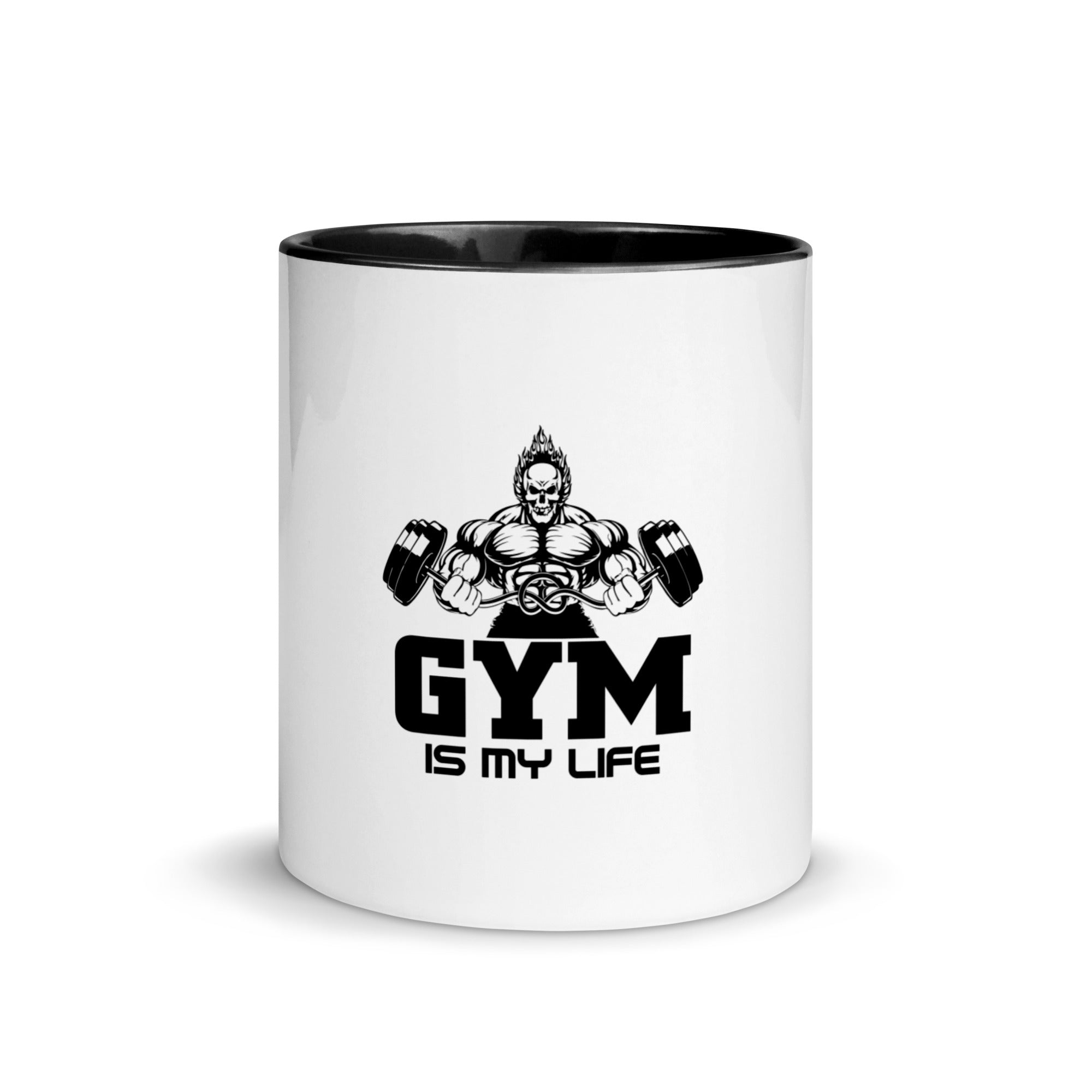 GYM IS MY LIFE - Mug with Color Inside