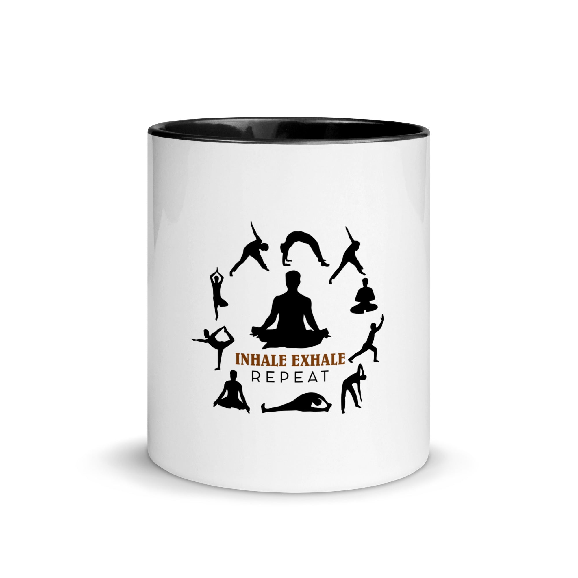 INHALE EXHALE REPEAT - Mug with Color Inside