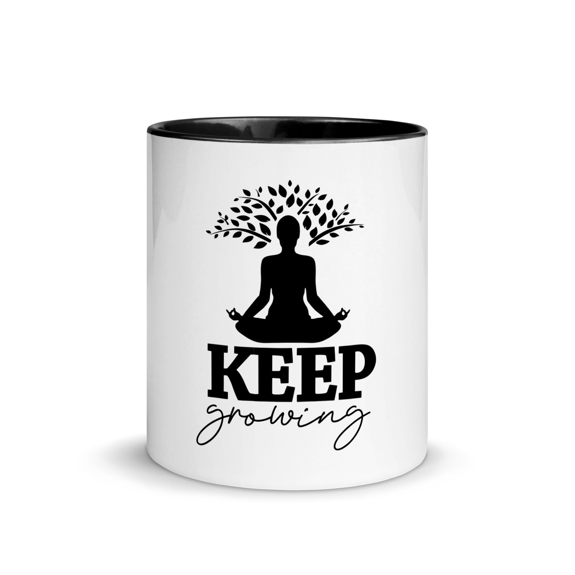 KEEP GROWING - Mug with Color Inside