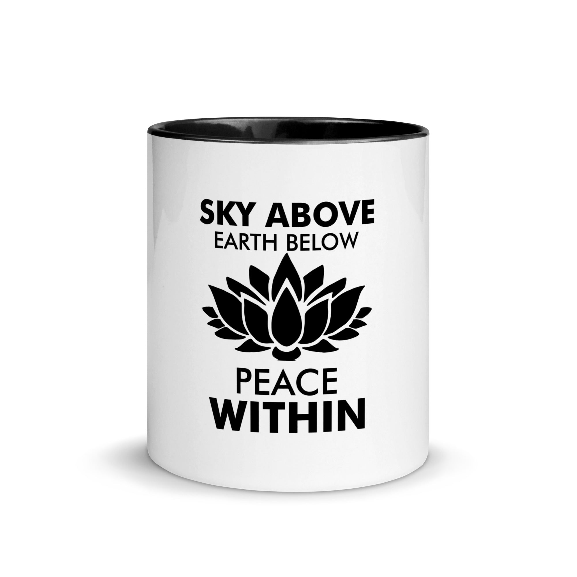 SKY ABOVE EARTH BELOW - Mug with Color Inside