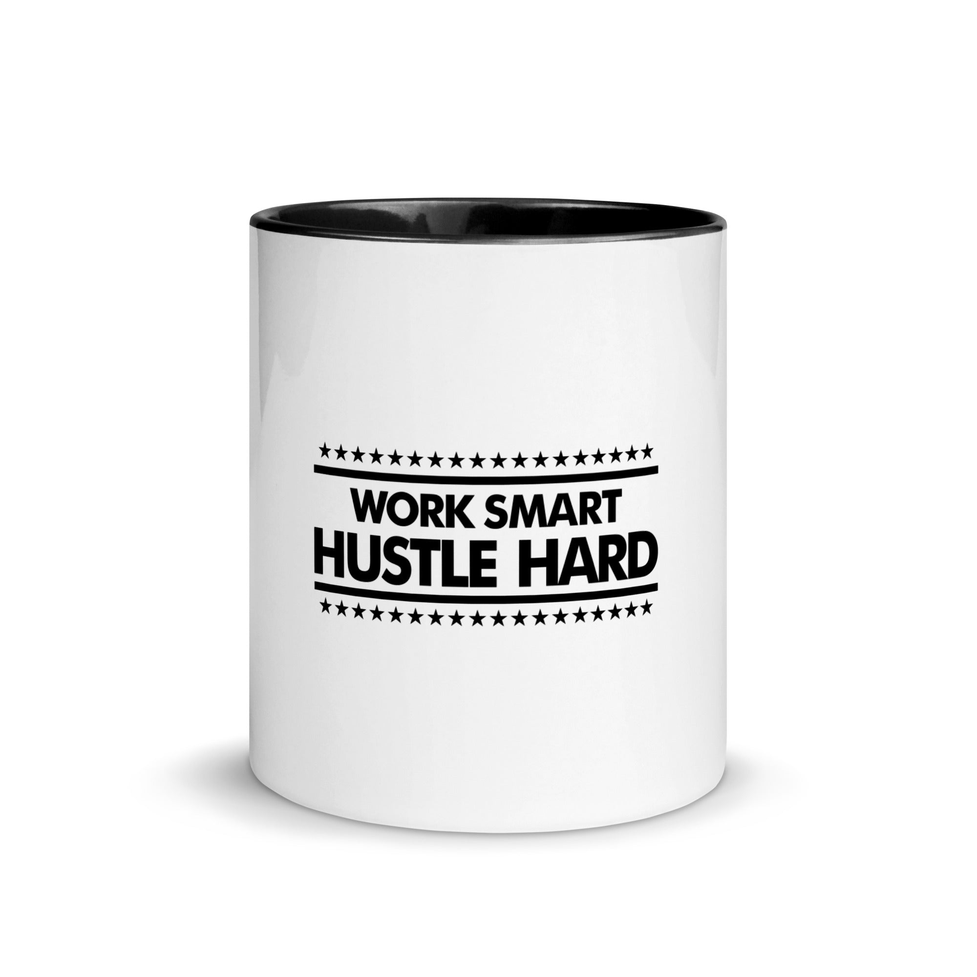 WORK SMART HUSTLE HARD - Mug with Color Inside