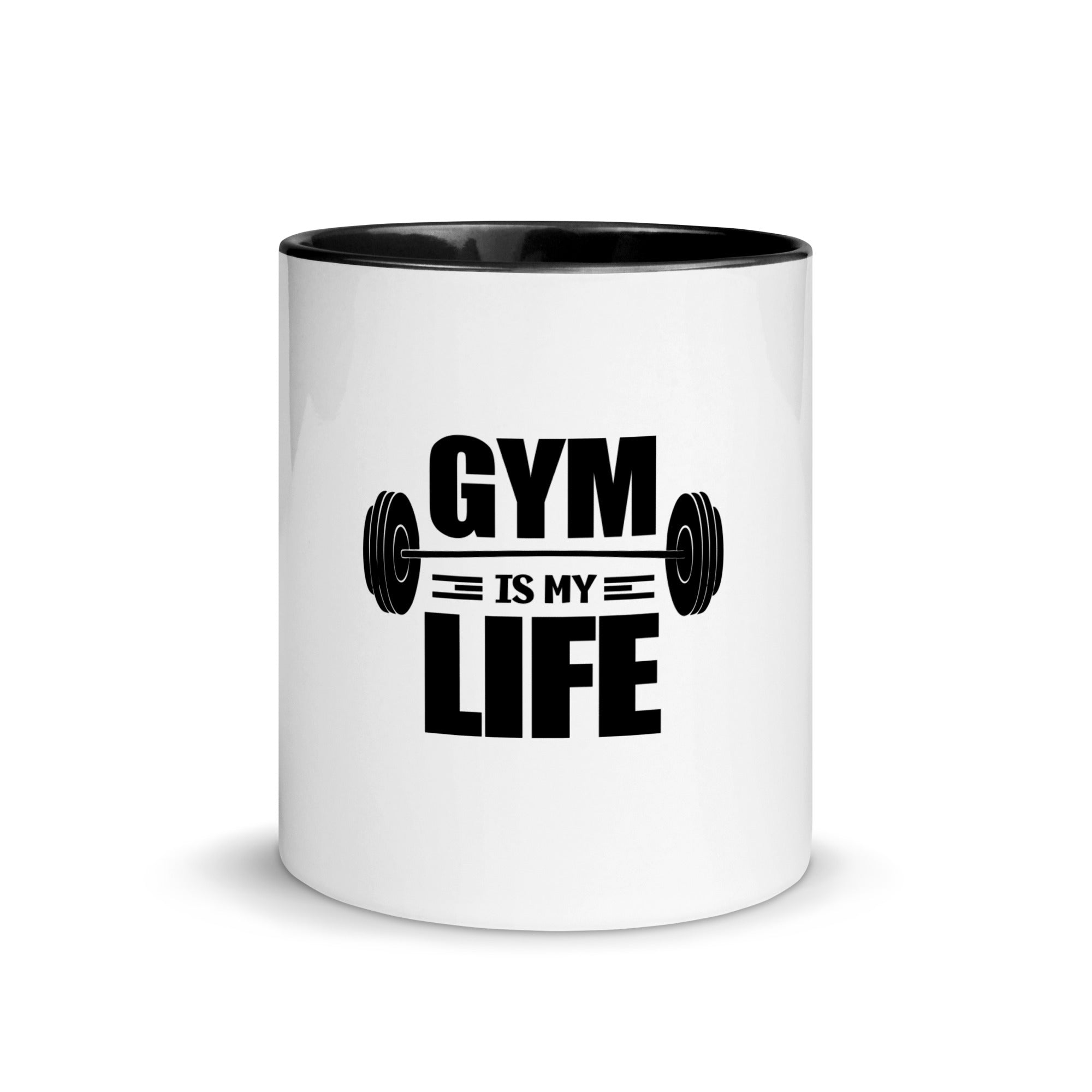 GYM IS MY LIFE - Mug with Color Inside