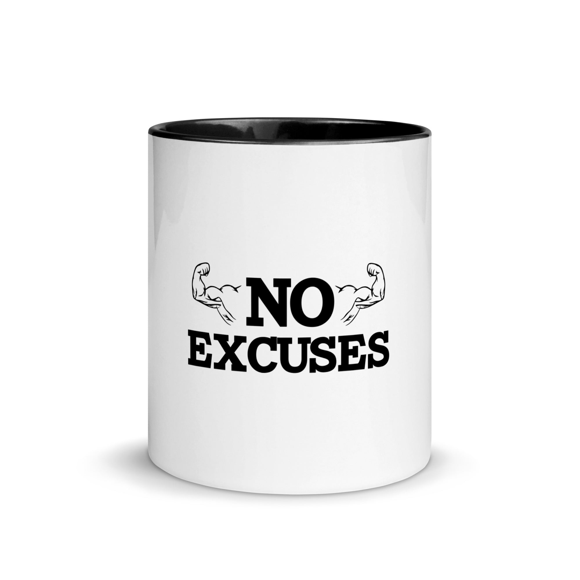 NO EXCUSES - Mug with Color Inside