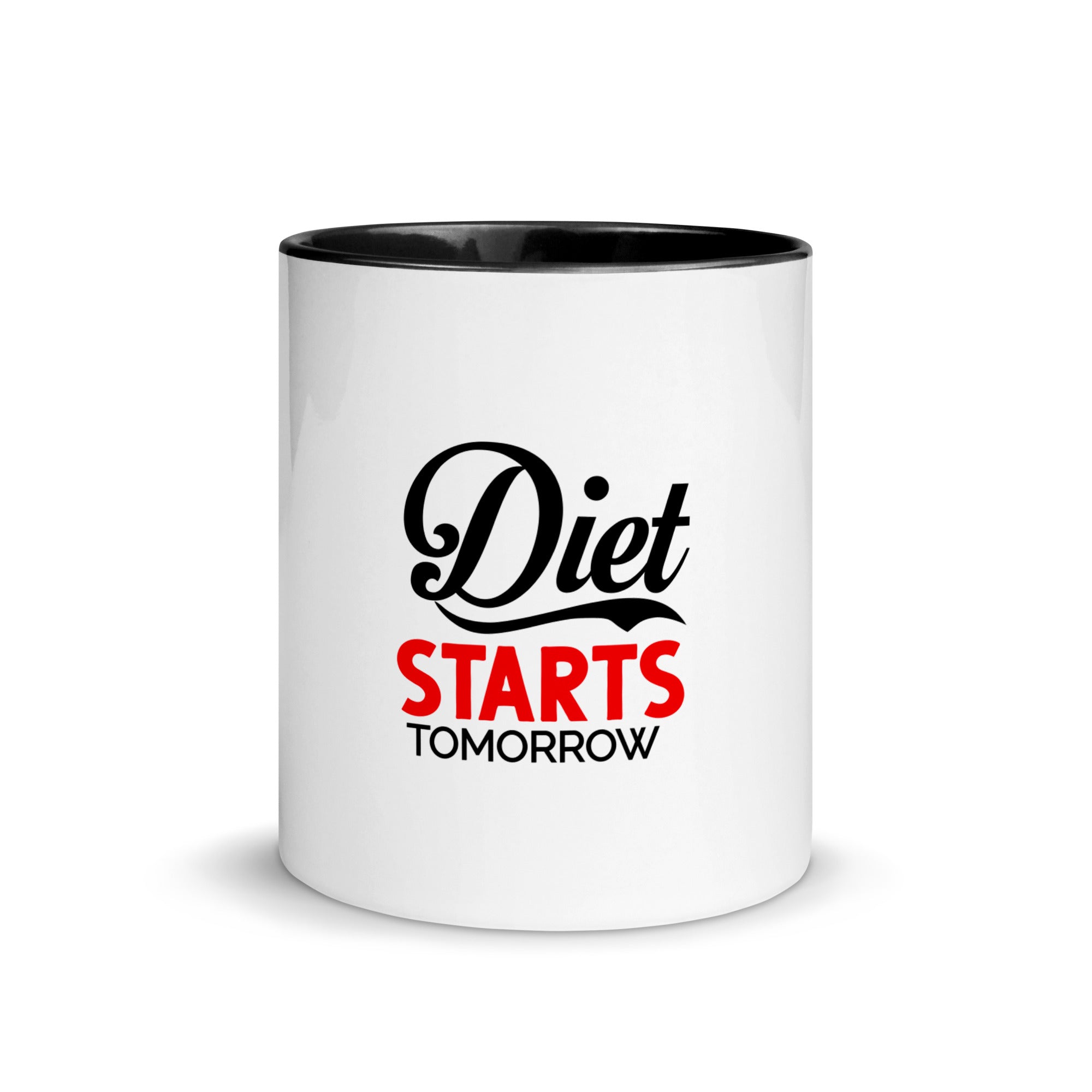 DIET STARTS TOMORROW - Mug with Color Inside