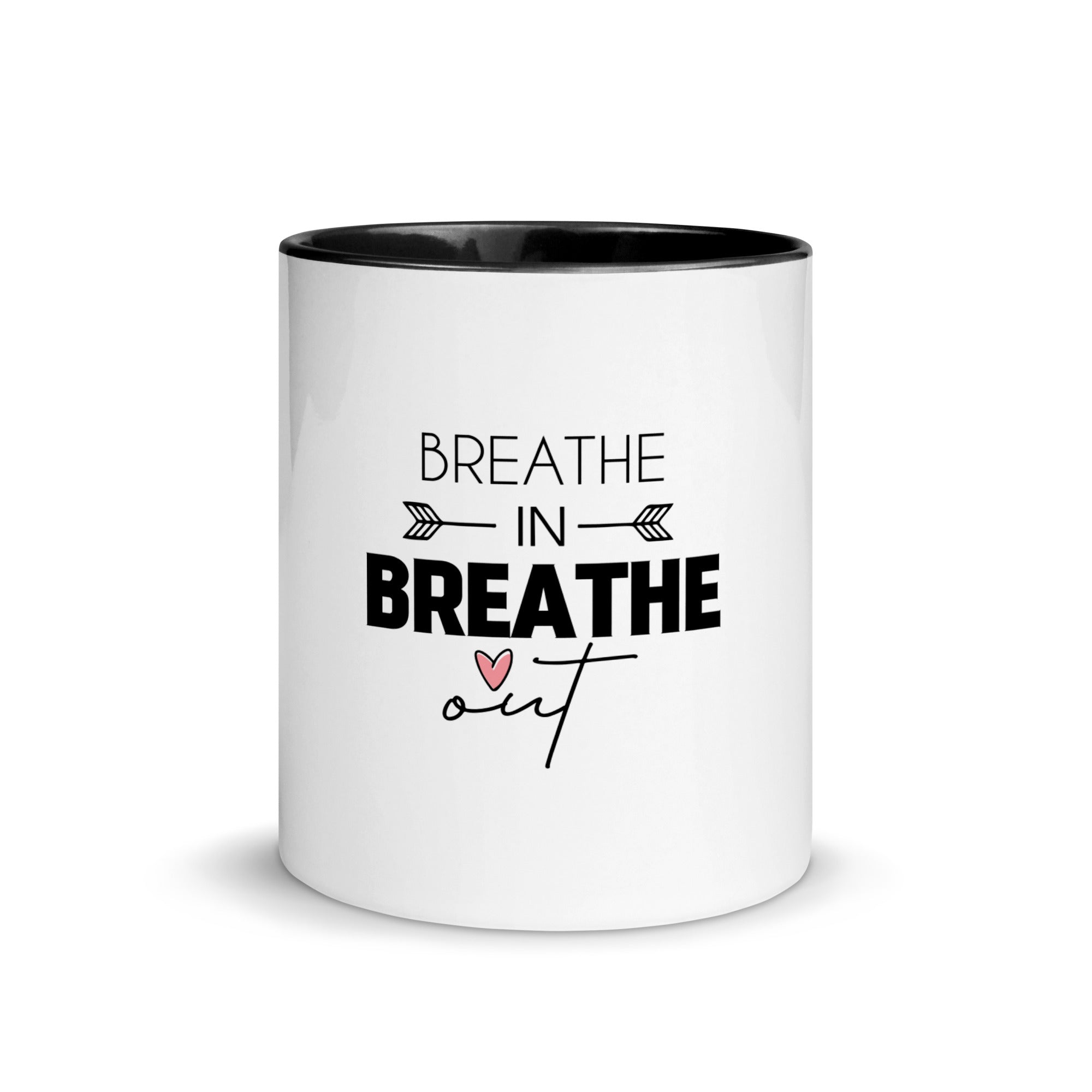 BREATHE IN BREATHE OUT - Mug with Color Inside