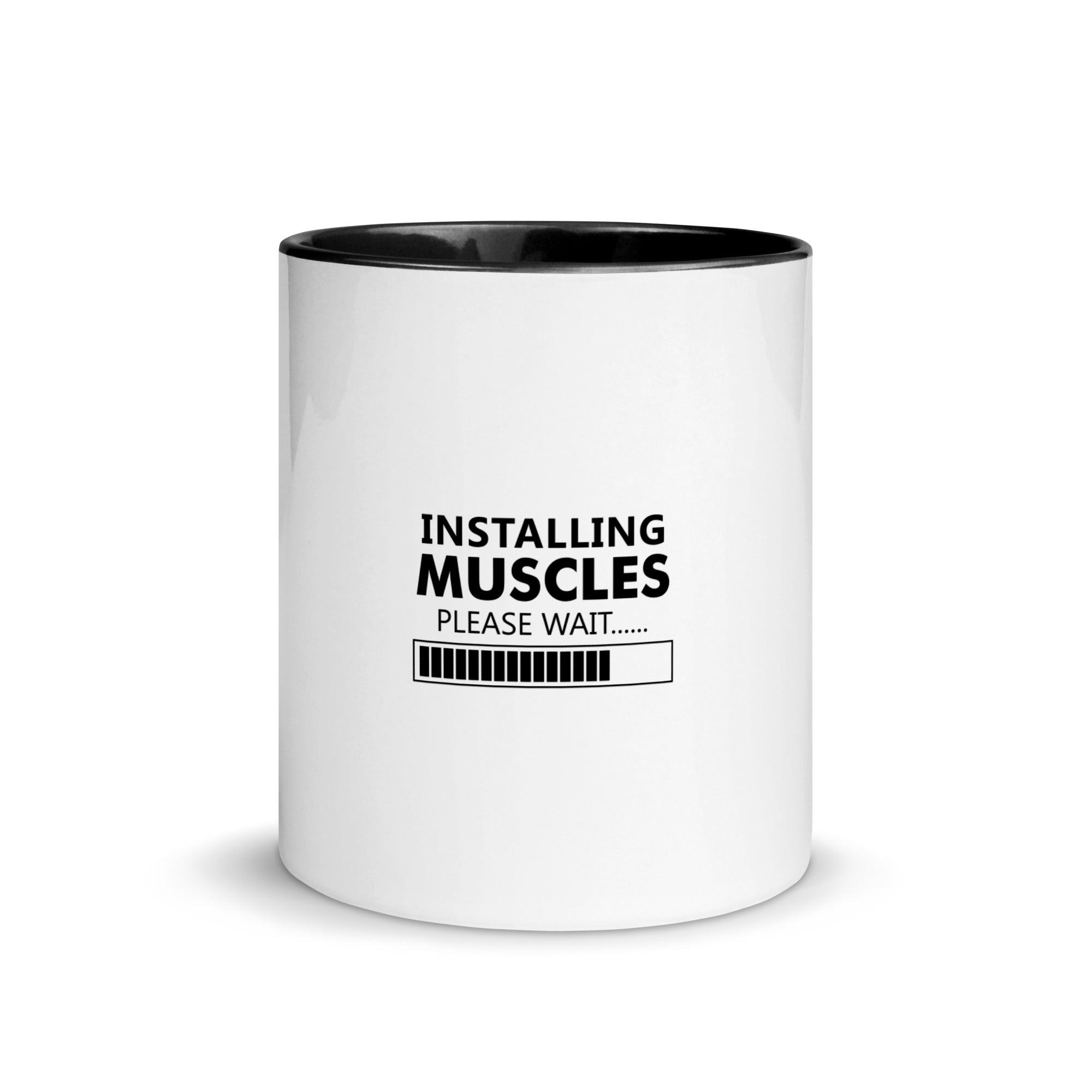 INSTALLING MUSCLES - Mug with Color Inside