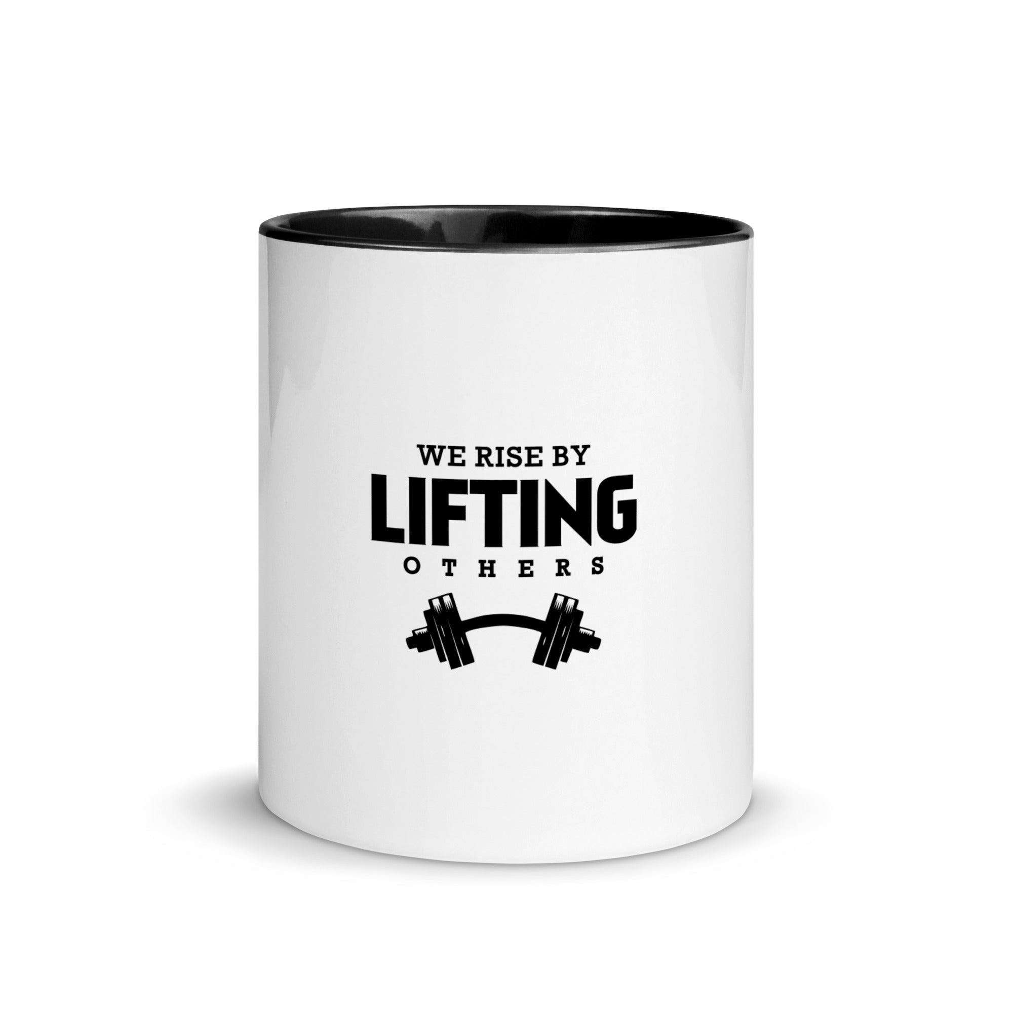 WE RISE BY LIFTING OTHERS - Mug with Color Inside