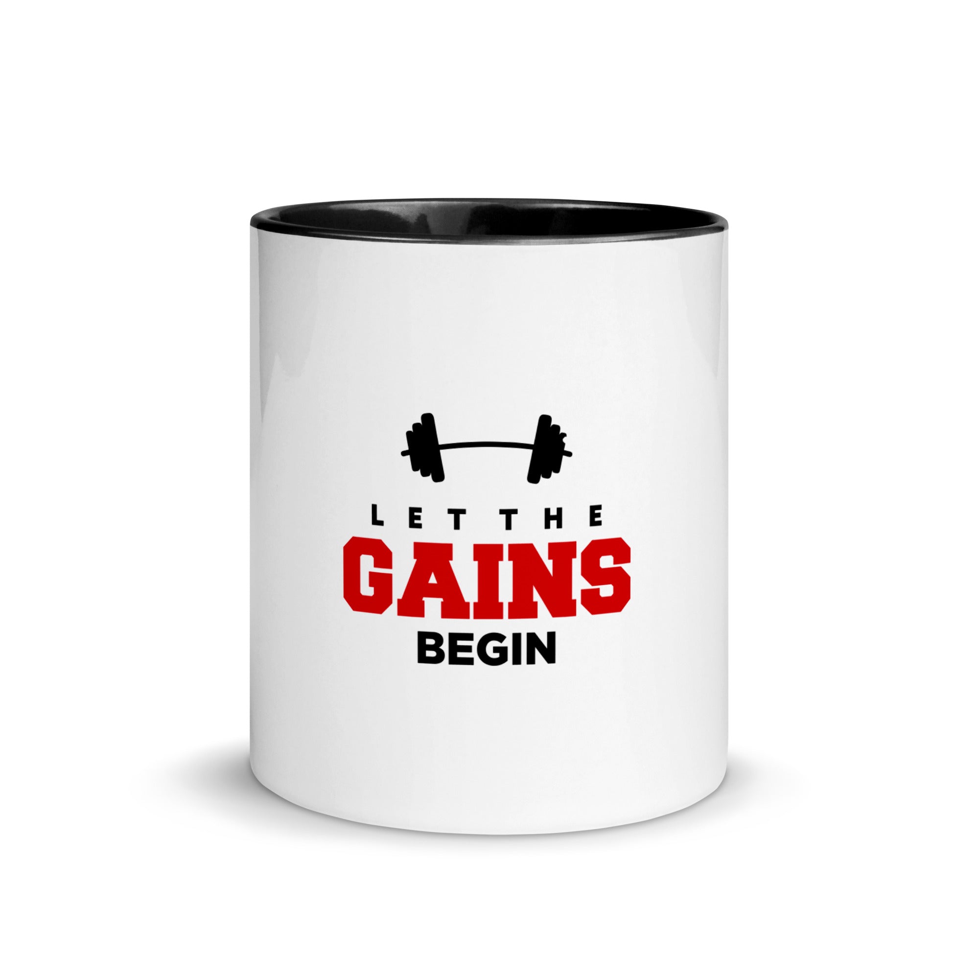 LET THE GAINS BEGIN - Mug with Color Inside