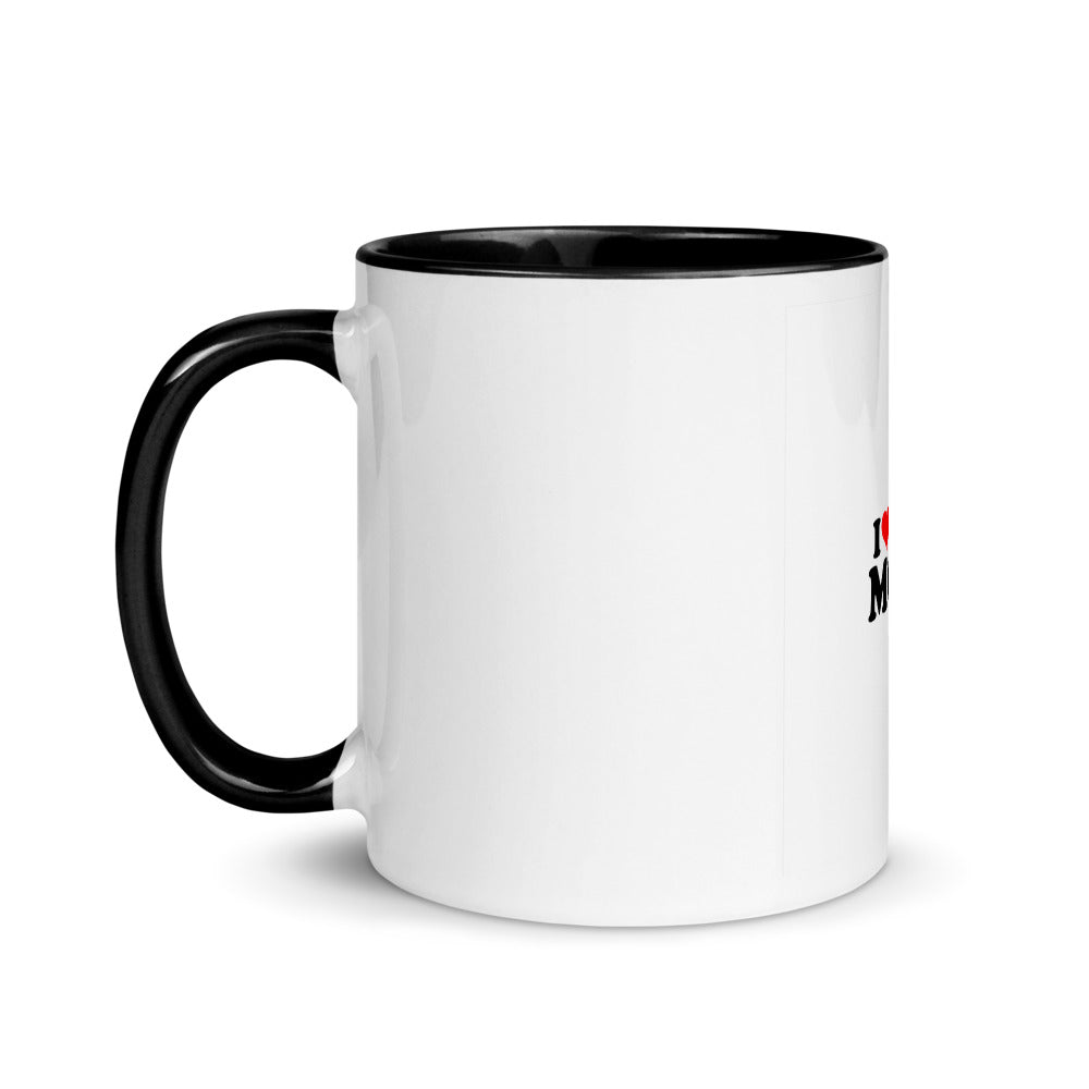 I love my mom- Mug with Color Inside