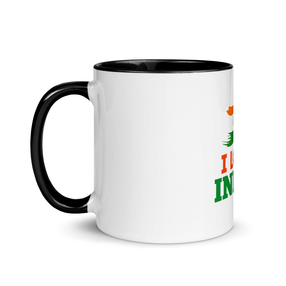 I LOVE INDIA - Mug with Color Inside