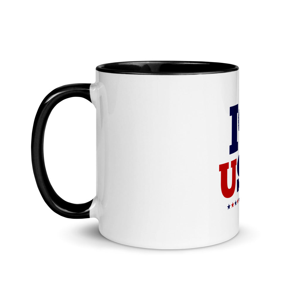 I LOVE USA - Mug with Color Inside