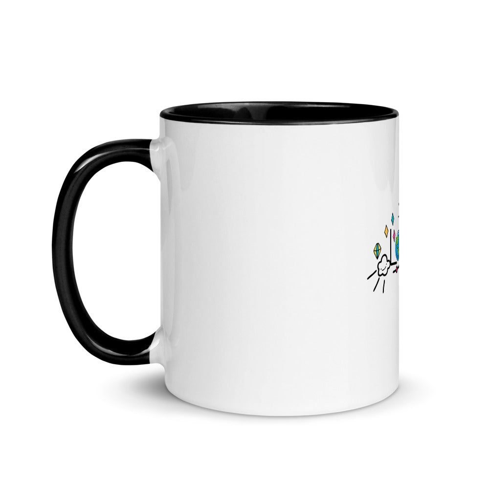 LOVE EARTH - Mug with Color Inside