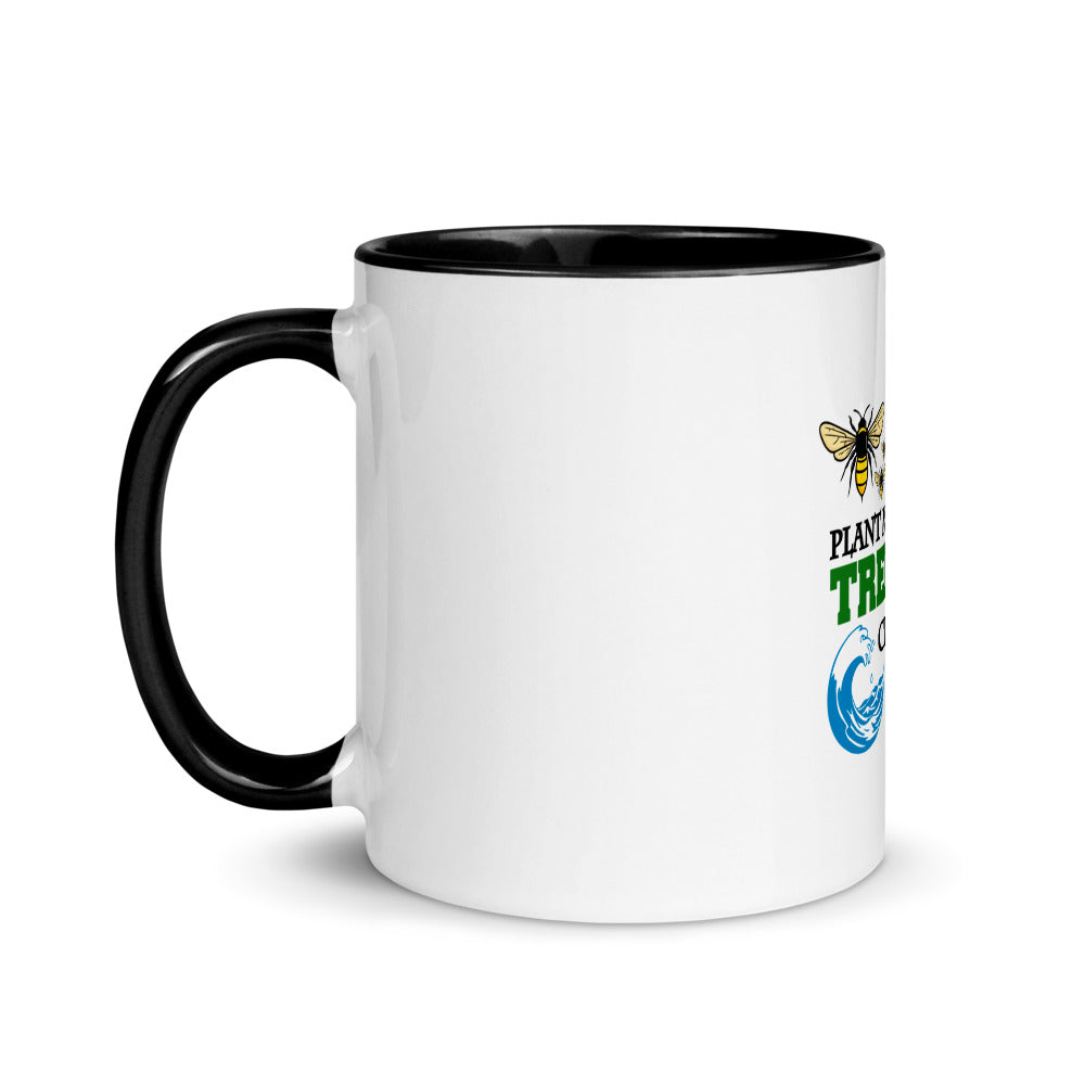 SAVE THE BEES - Mug with Color Inside