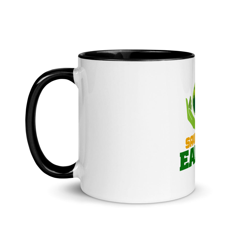 SAVE THE EARTH - Mug with Color Inside