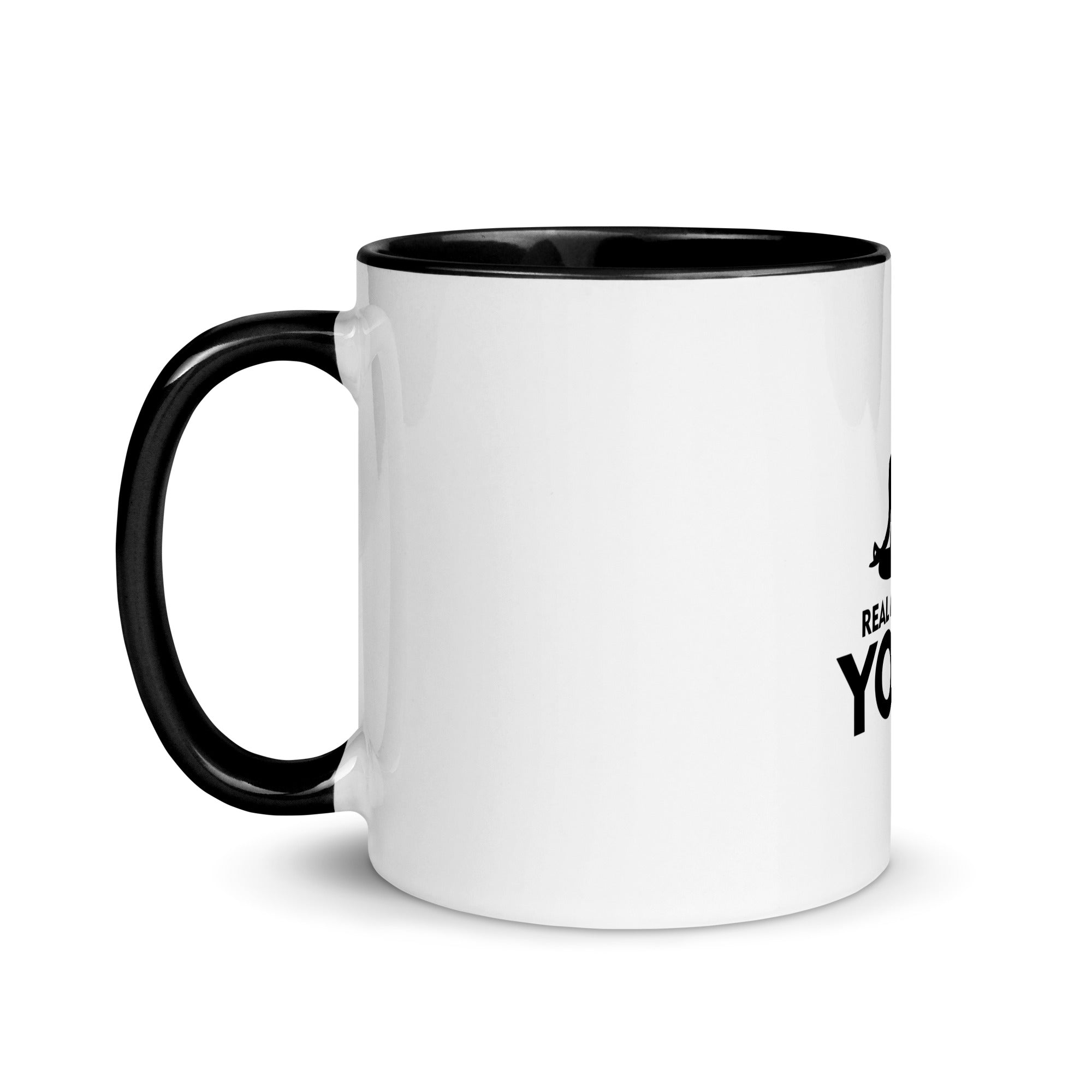 REAL MAN DO YOGA - Mug with Color Inside