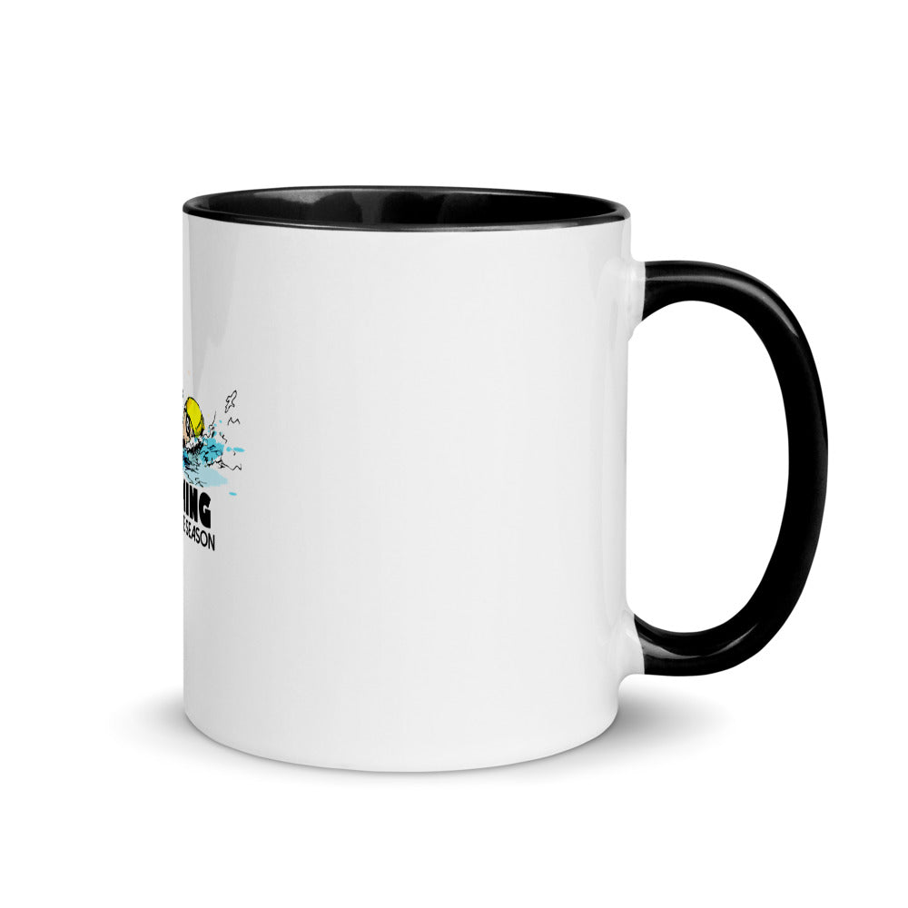 Swimming- Mug with Color Inside