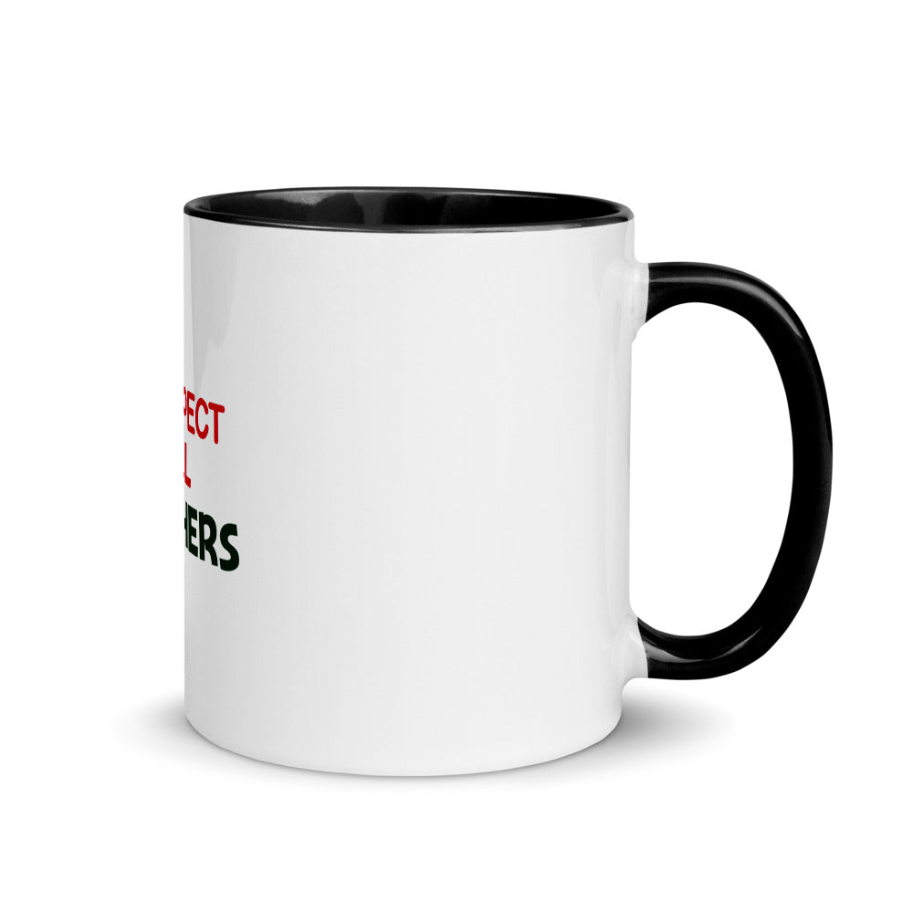 I RESPECT ALL TEACHERS - Mug with Color Inside