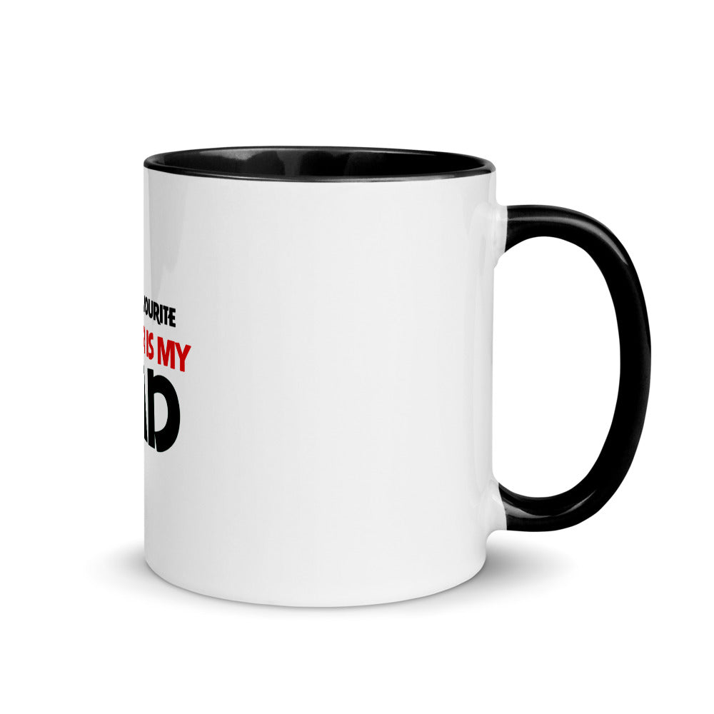 MY FAVOURITE TEACHER IS DAD - Mug with Color Inside